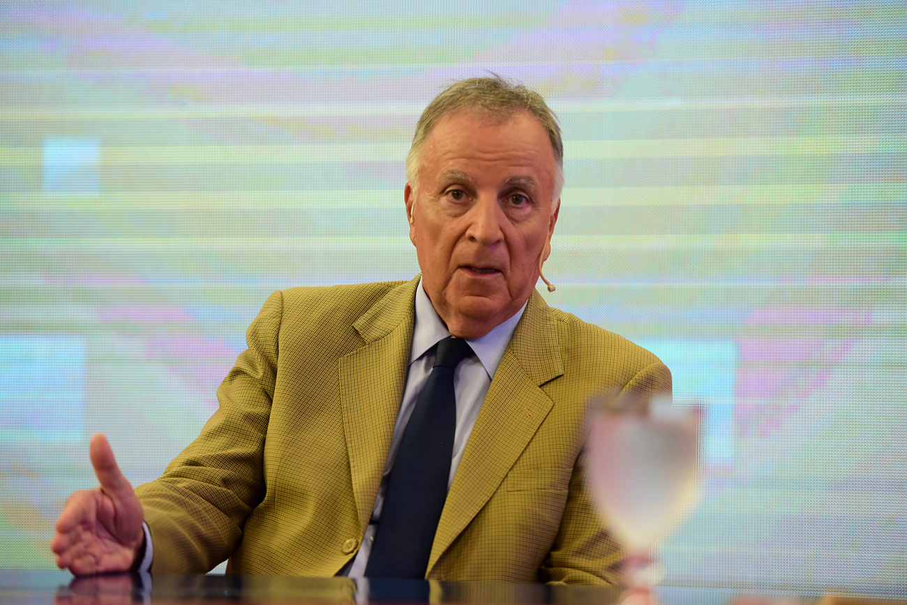 Daniel Tillard presidente del banco Nación programa Voz voto . (José Gabriel Hernández / La Voz)
