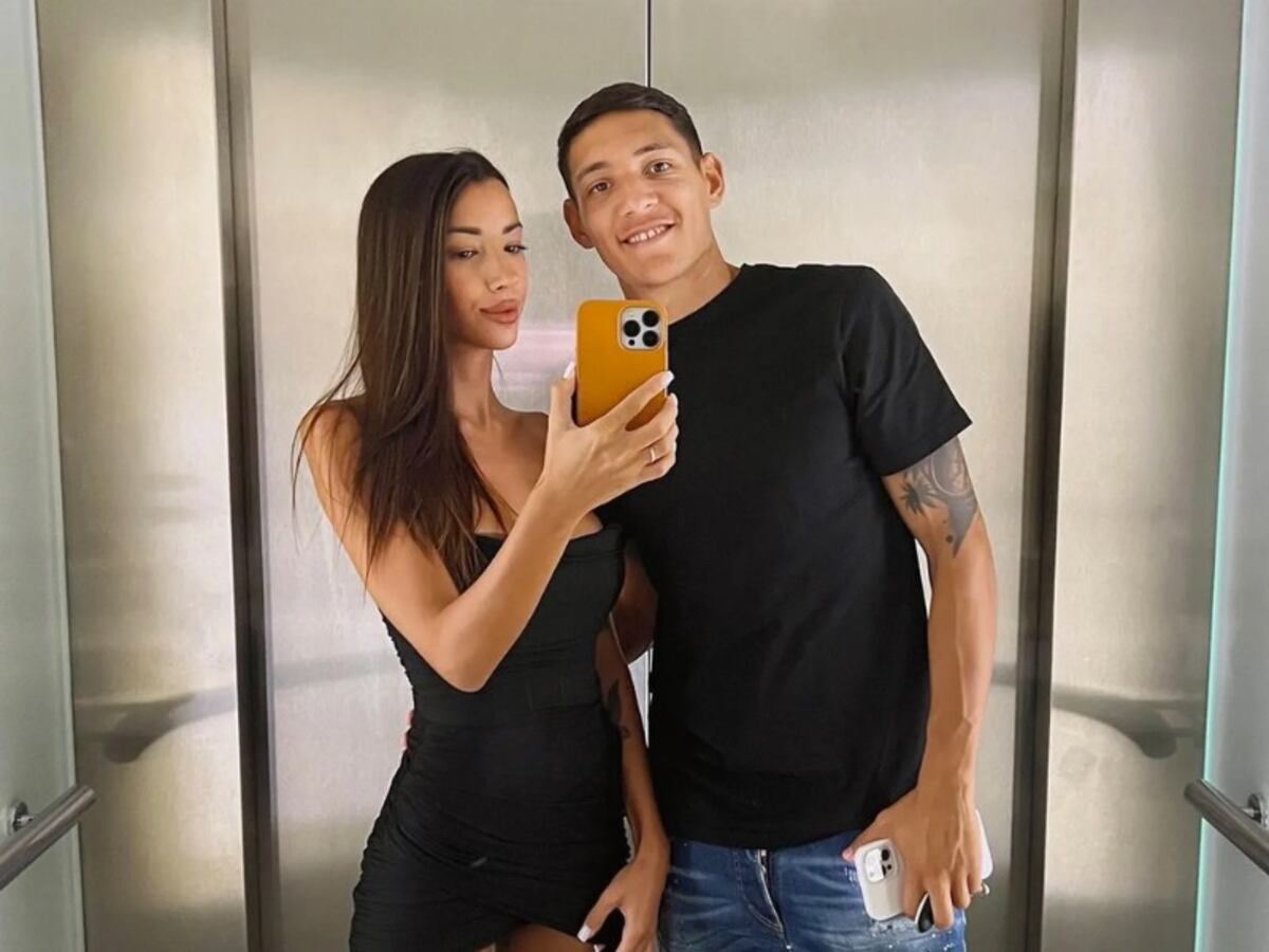 Nahuel Molina y novia