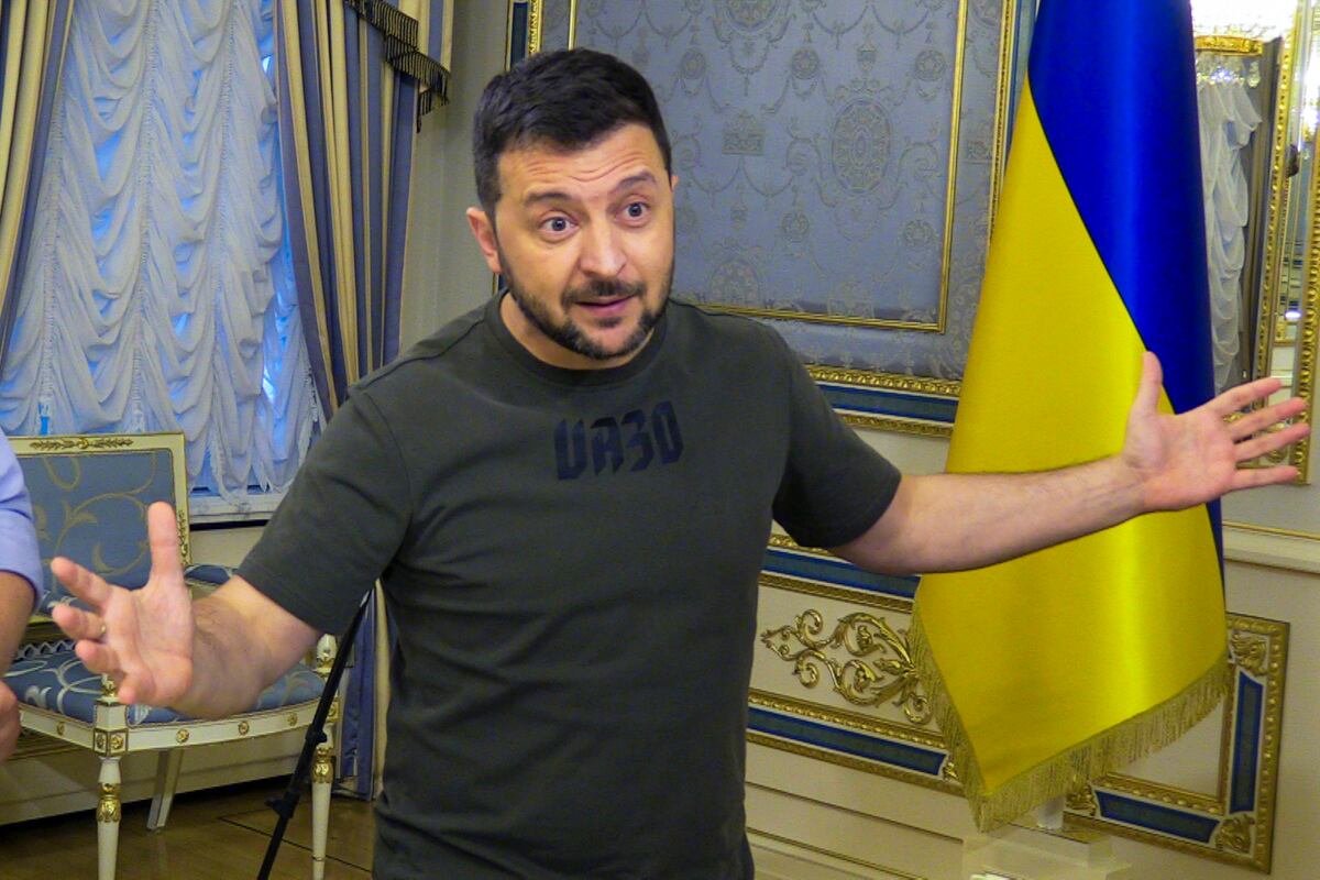 Volodimir Zelenski, presidente de Ucrania. .