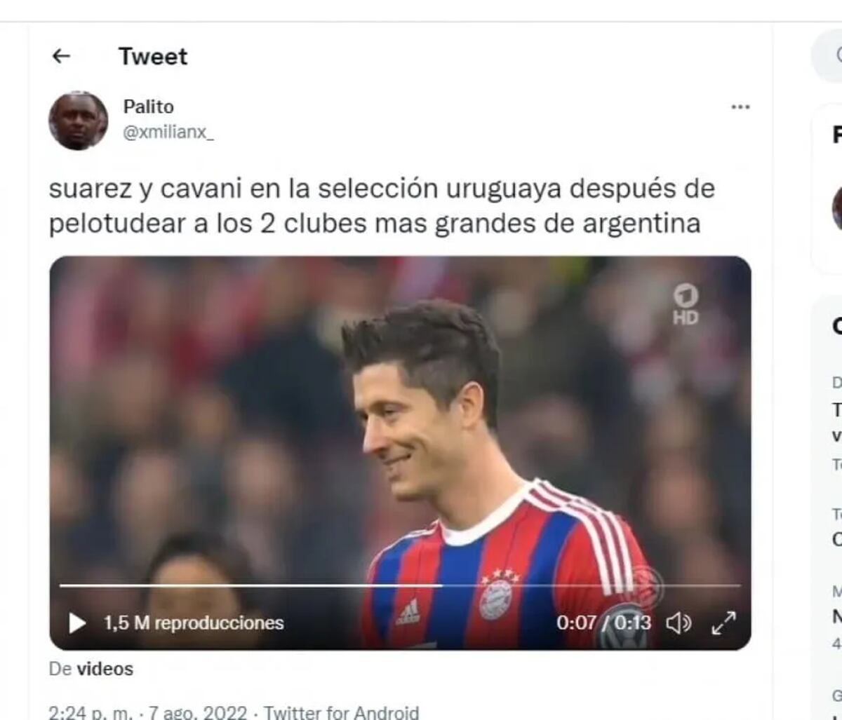 Los memes en redes sociales sobre el NO de Cavani a Boca. (Captura de imagen)