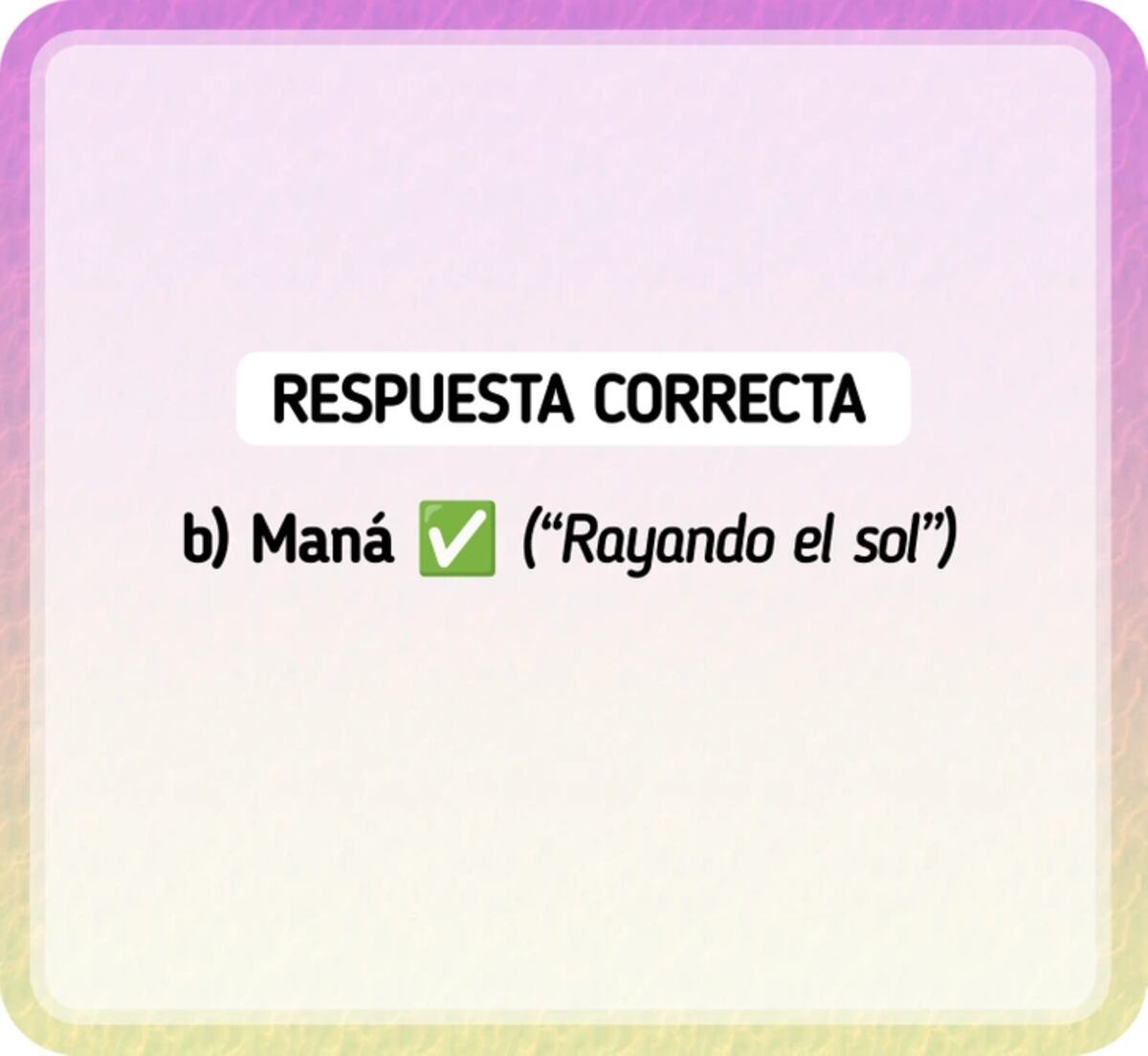 La solución del acertijo visual.
