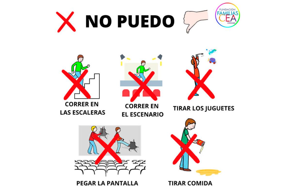 Historias sociales conformada por pictogramas refuerzan la comprensión de los mensajes Agencia Córdoba Cultura