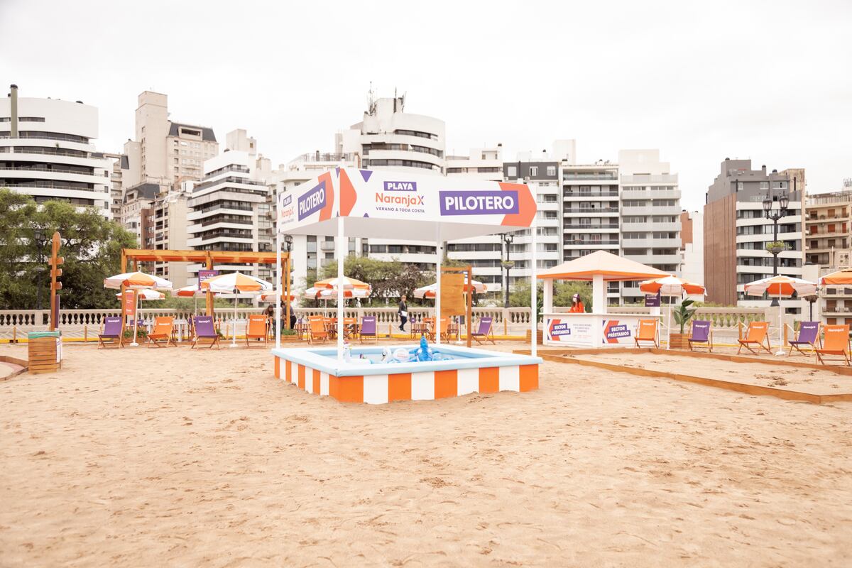 La playa instalada en medio del Parque Sarmiento