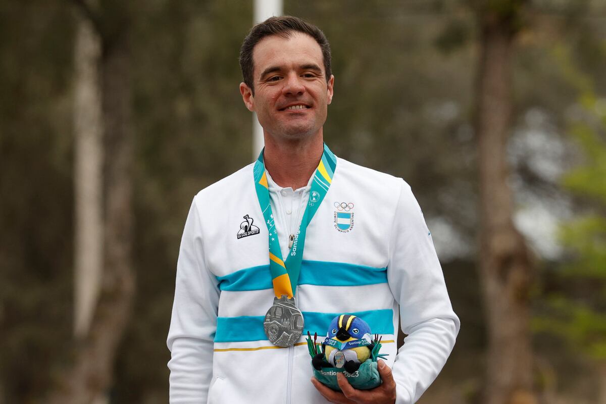 Federico Gil consiguió su clasificación olímpica en los Juegos Panamericanos Santiago 2023. (Foto de Jorge Loyola/Santiago 2023 vía Photosport).
