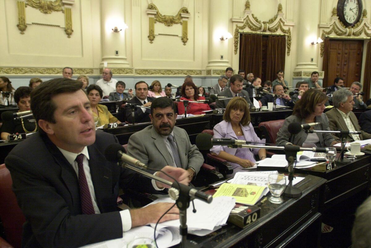 PRIMERA SESION DE LA LEGISLATURA UNICAMERAL. Legislador Alfredo Keegan. (Ramiro Pereyra/Archivo)