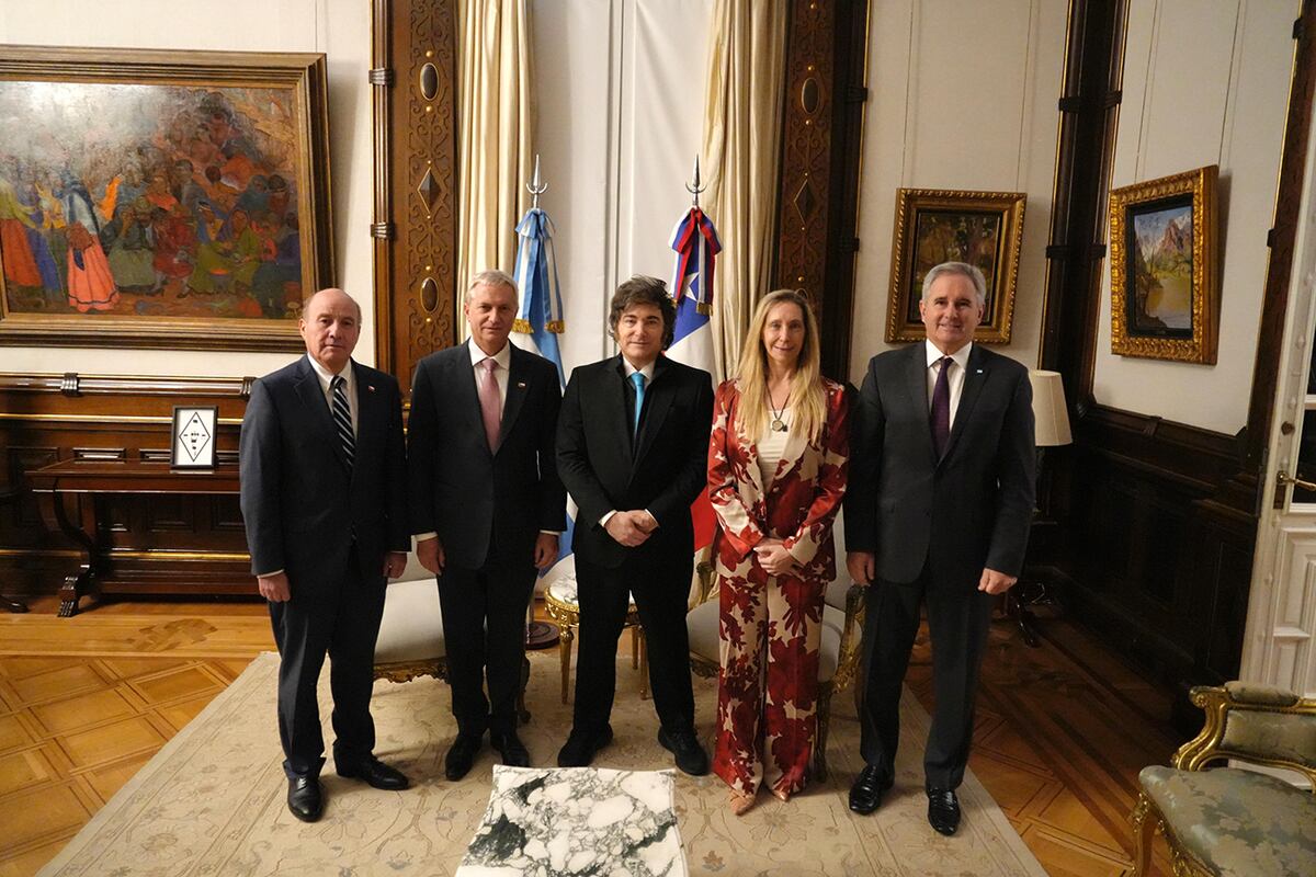 El presidente Javier Milei recibió al presidente electo de Chile, José Antonio Kast. (Presidencia)