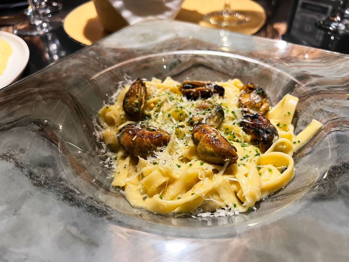 Pasta al limón en Mítica.