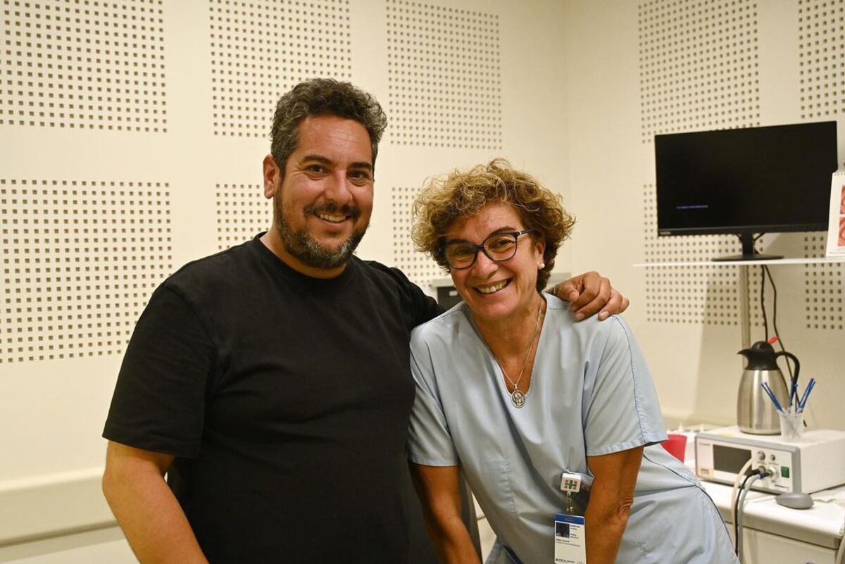 Maxi Jonas con su "ángel", la doctora Iris Rodríguez. (Gentileza Maxi Jonas)