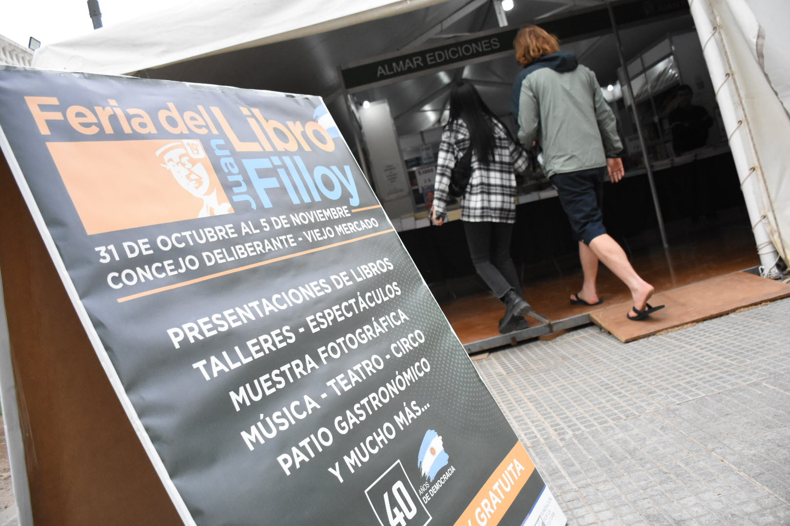 Río Cuarto. Quedó formalmente inaugurada la Feria del Libro (Gentileza).