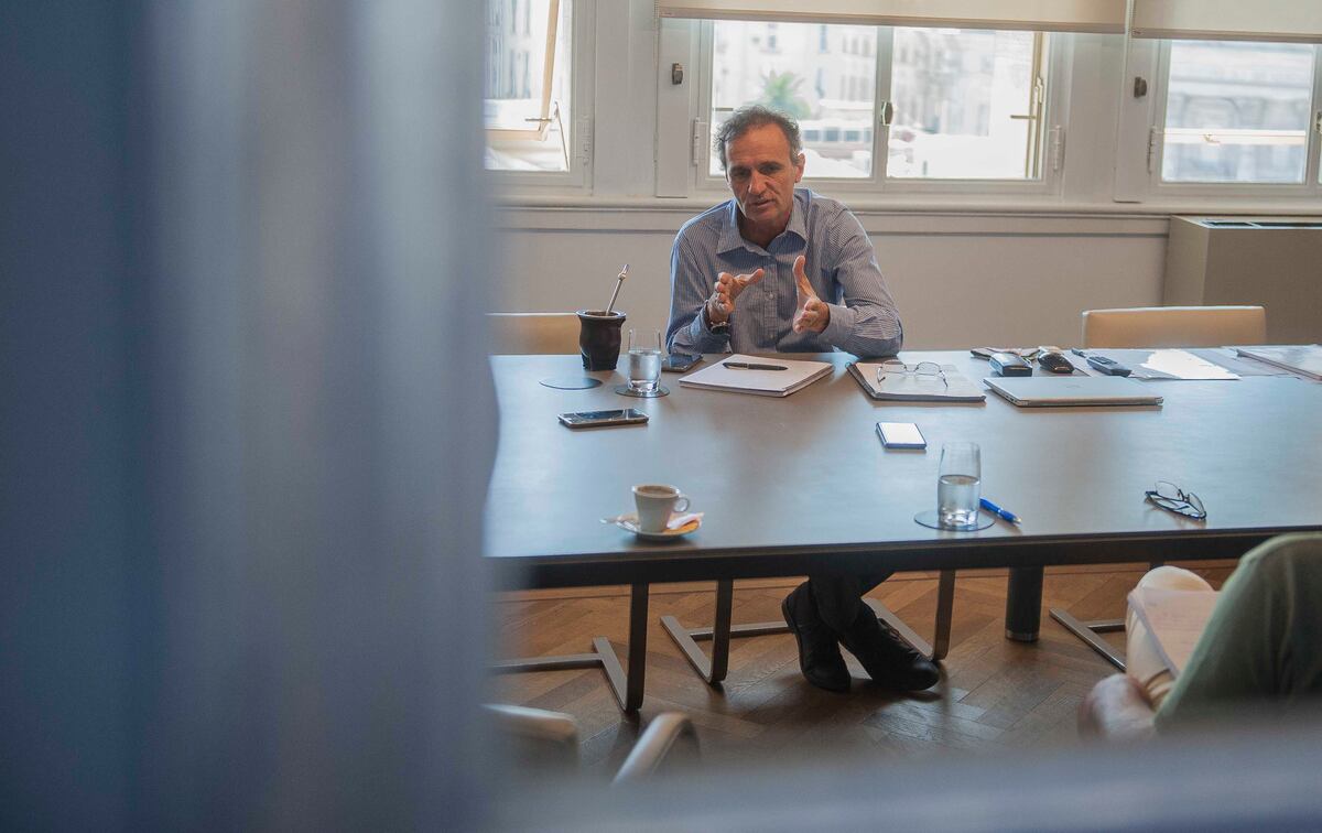 Gabriel Katopodis Ministro de Obras Públicas de la Nación, durante una entrevista.