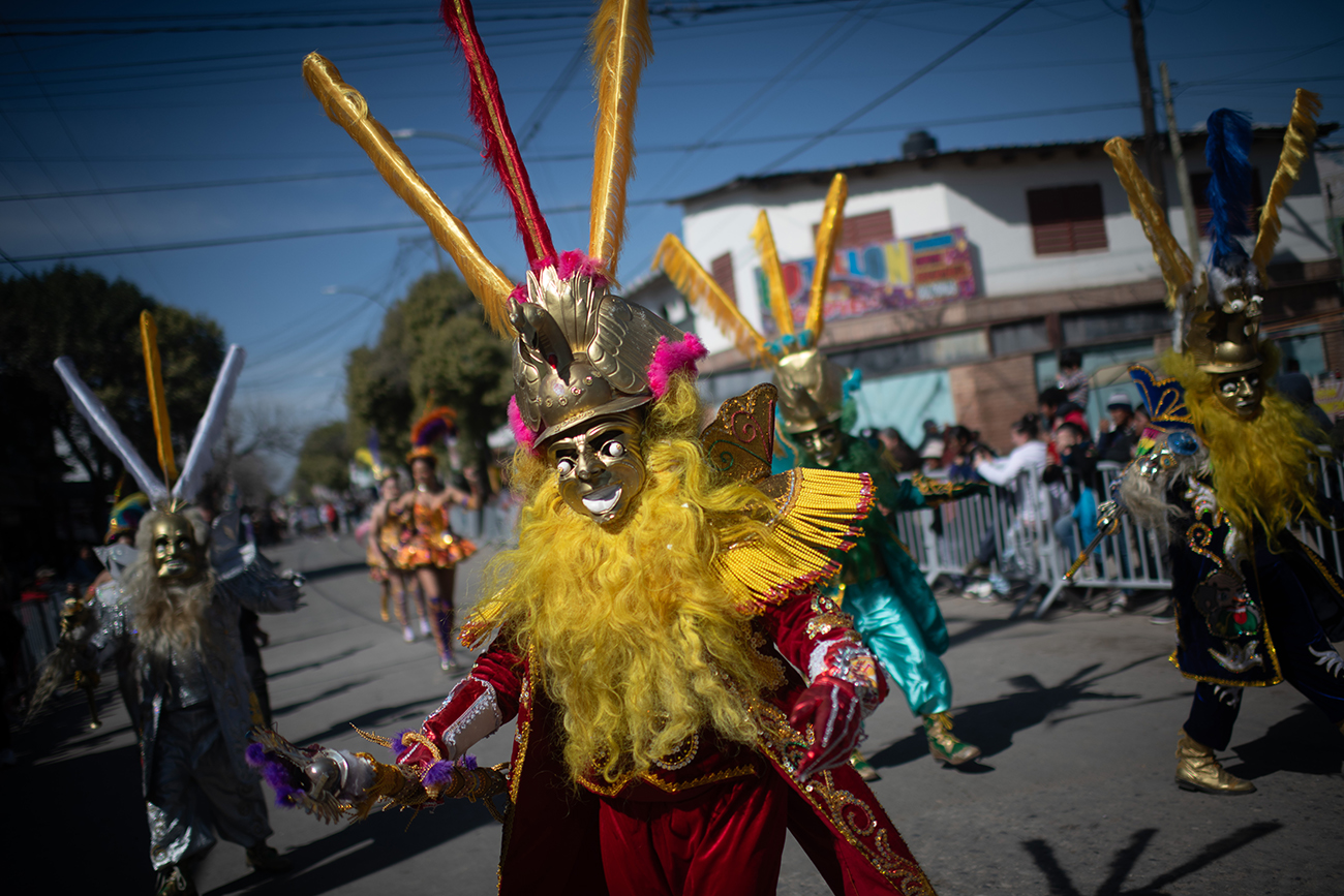 Celebración de la virgen de Urkupiña en Villa El Libertador. Edición 38º de la festividad de la comunidad Boliviana en el Barrio de Córdoba. Foto: (Pedro Castillo / La Voz)