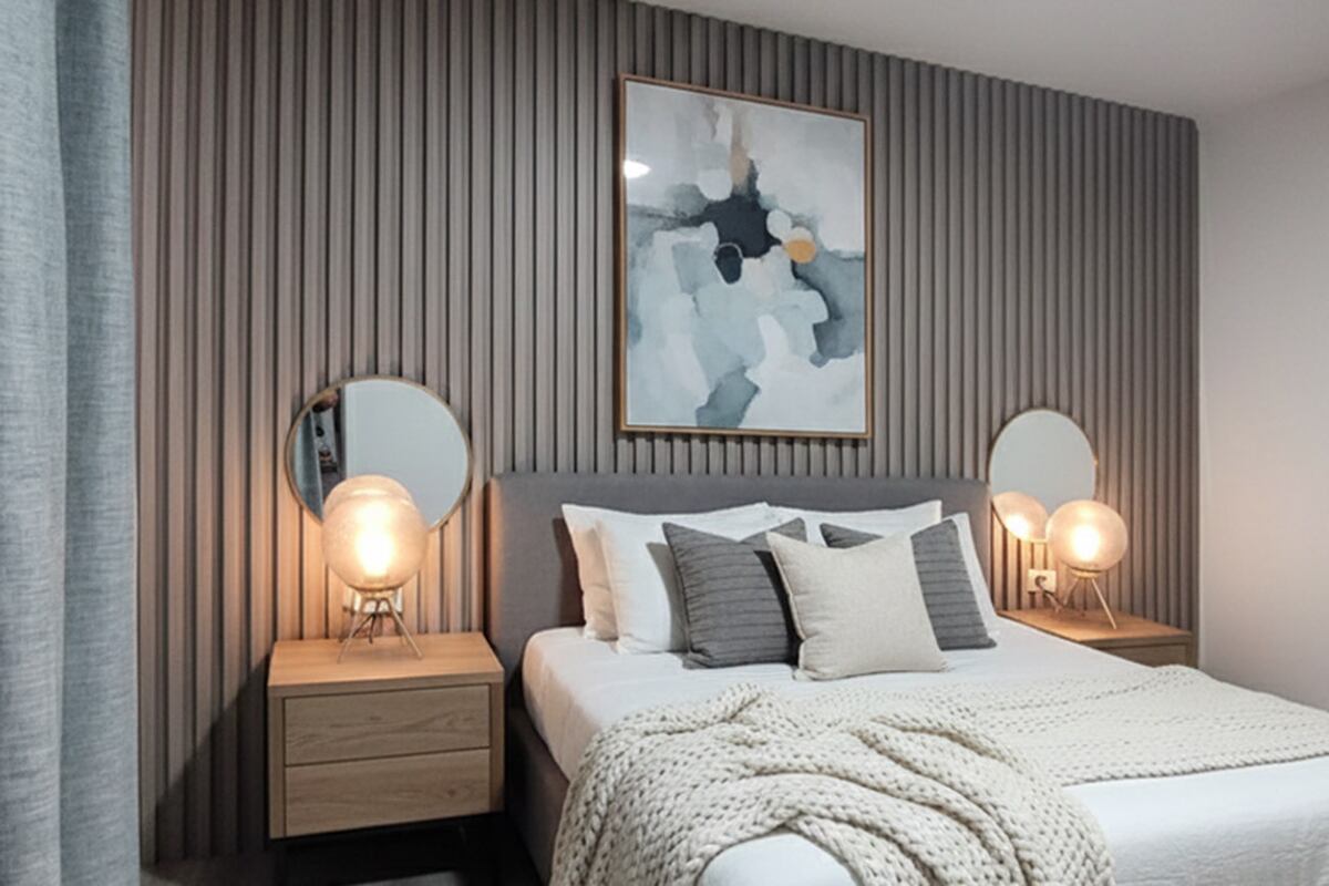 Los wallpanels consiguen cambiar el aspecto de una habitación de manera rápida, sin obra húmeda y con estética elevada (gentileza Dry Flex).