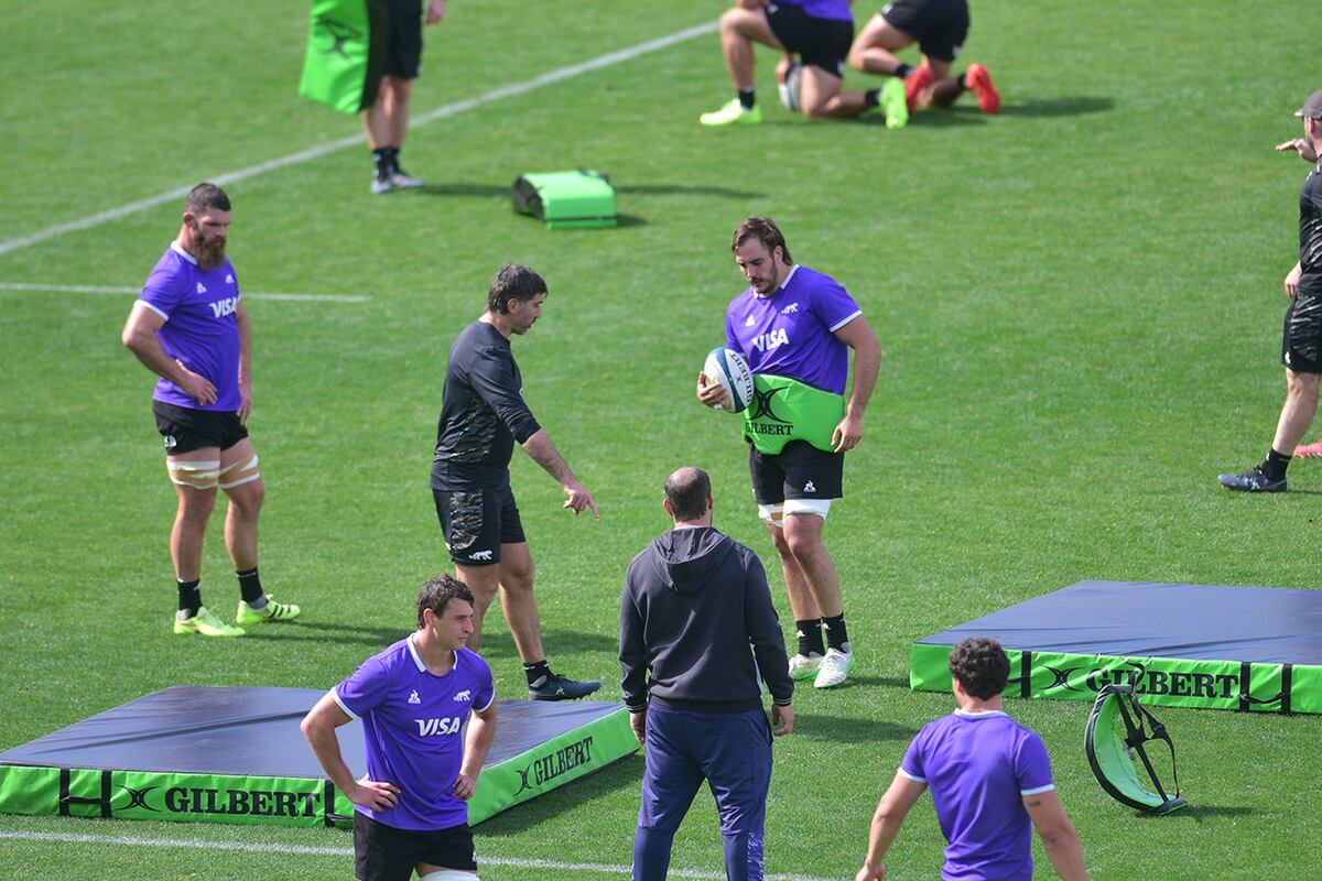 Los Pumas se preparan para el sábado, ante All Blacks, en el Kempes. (Pedro Castillo / La Voz)