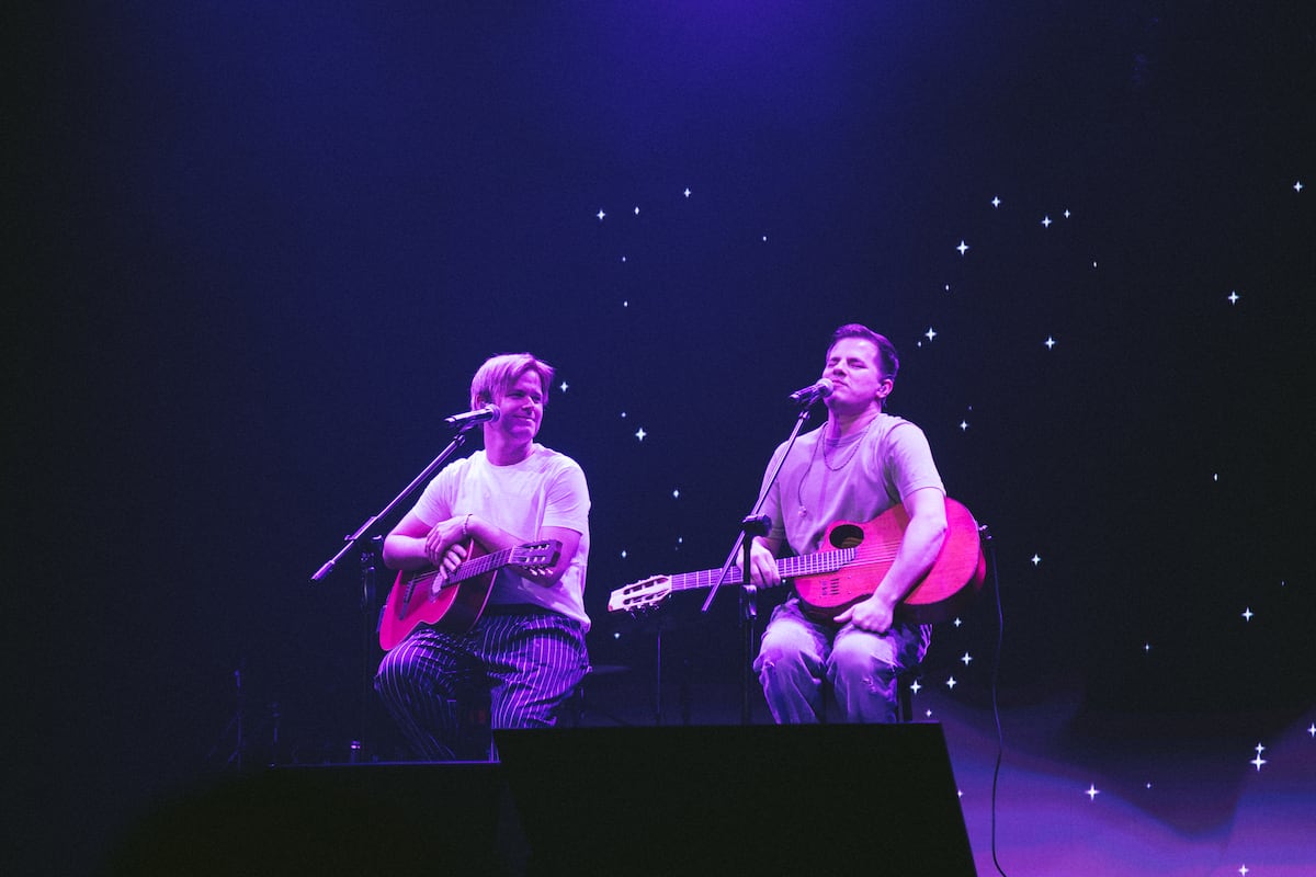 Benjamín Amadeo y Nahuel Pennisi en el Gran Rex (Gentileza Prensa CZ Comunicación)