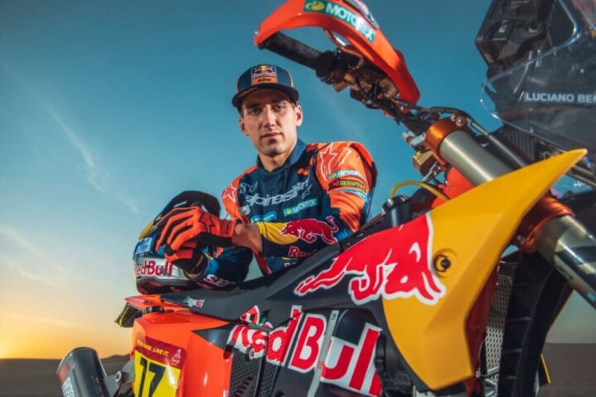 El salteño Luciano Benavides (KTM) será uno de los tres argentinos presentes en dos ruedas en el Dakar. Buscará luchar por el triunfo.