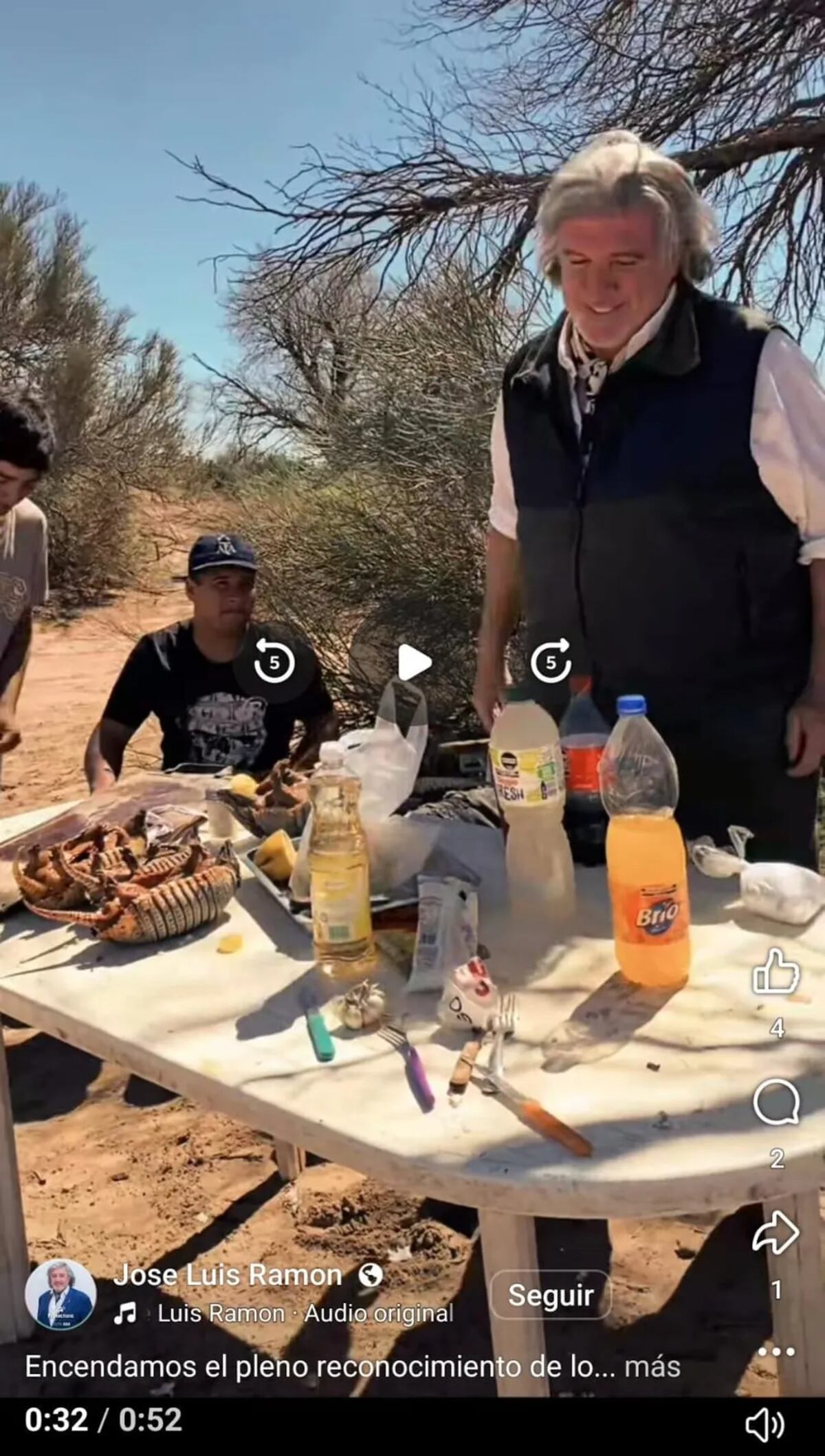 Polémica en Mendoza por cuatro quirquinchos asados.