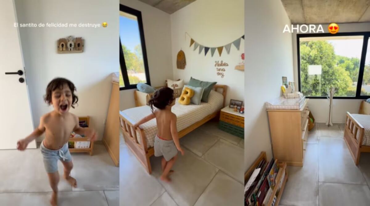 Juana Repetto se concentró en armarle una habitación simple pero funcional a Belisario.