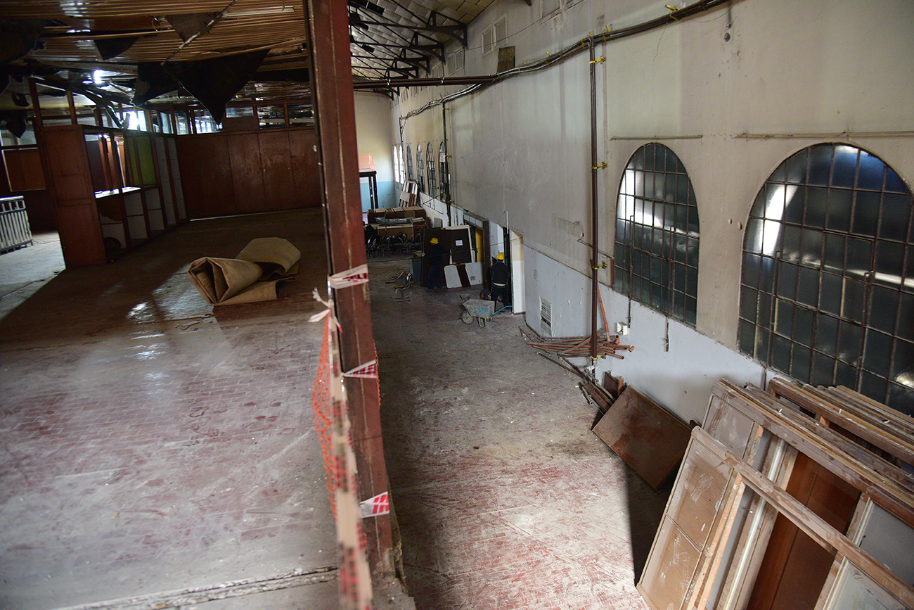Comenzaron las obras de remodelación del ex Registro Civil. (Pedro Castillo / La Voz)