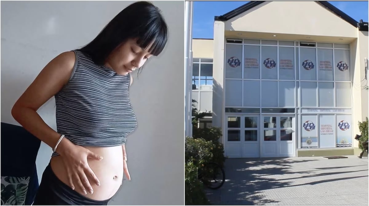 Santa Cruz. La joven de 18 años que dio luz a Ángel (Gentileza).