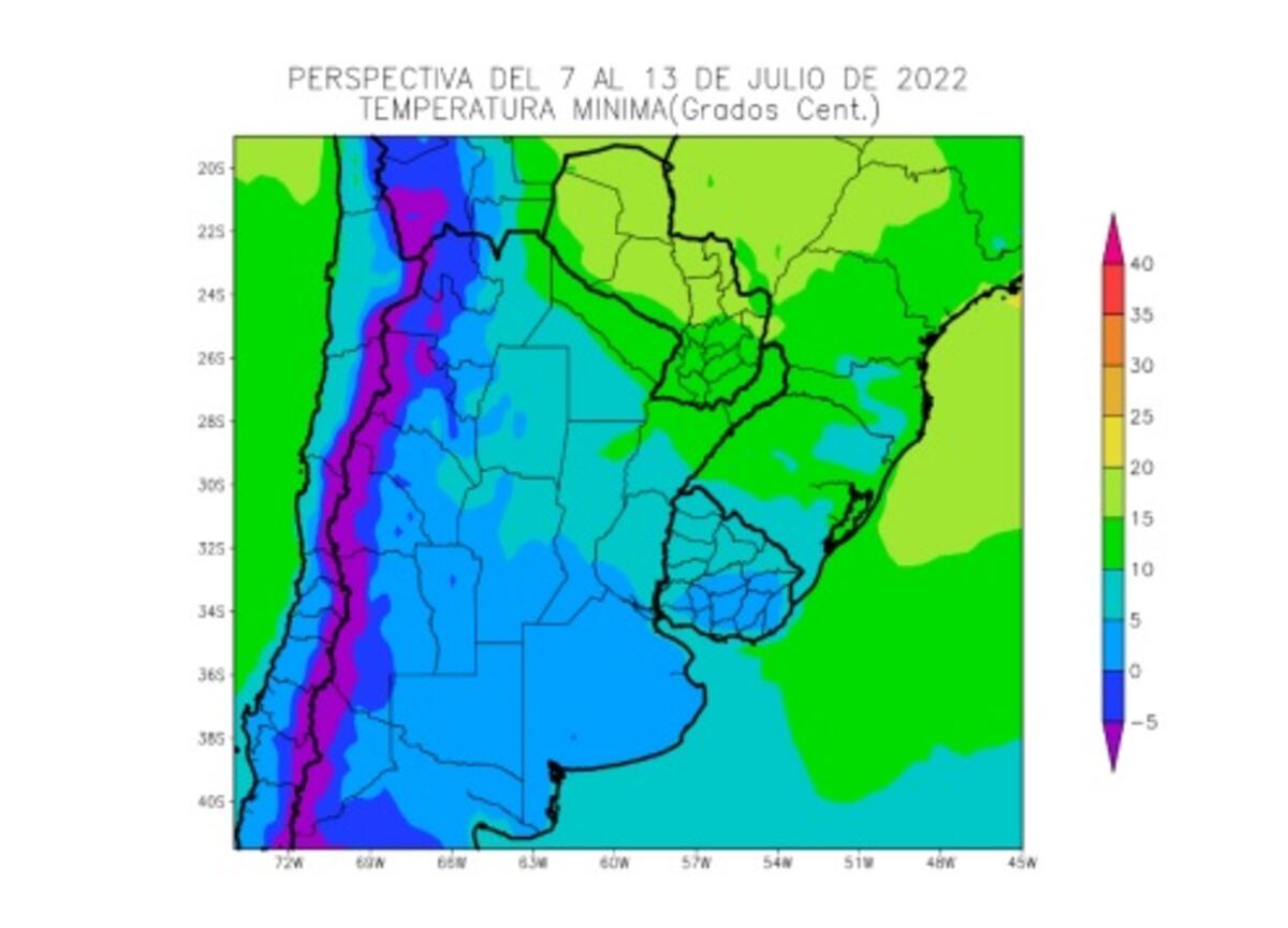 Temperaturas mínimas