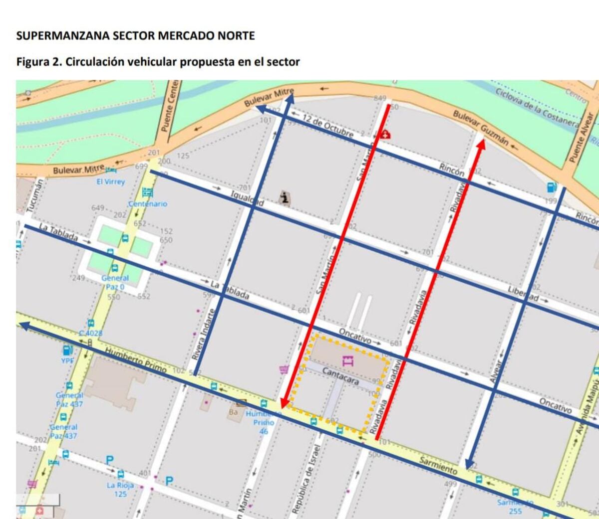 Cambio en el sentido de circulación. (Municipalidad)