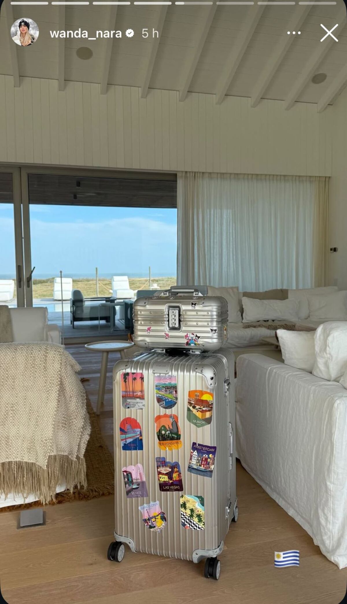 Así luce la casa de verano de Wanda en Punta del Este.