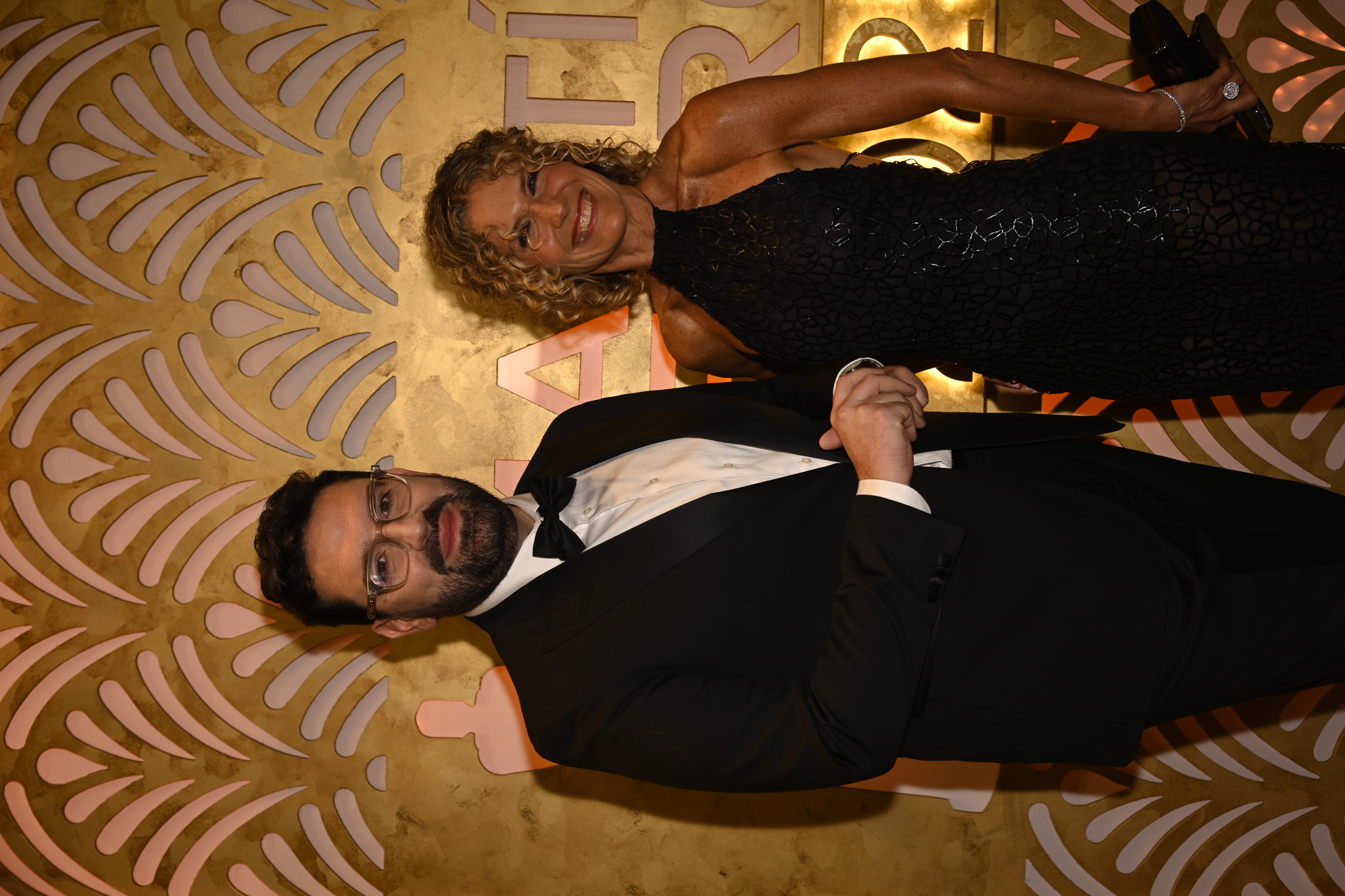 Damián Betular junto a Maru Botana en los Martín Fierro 2025. (Foto: Prensa Telefe)