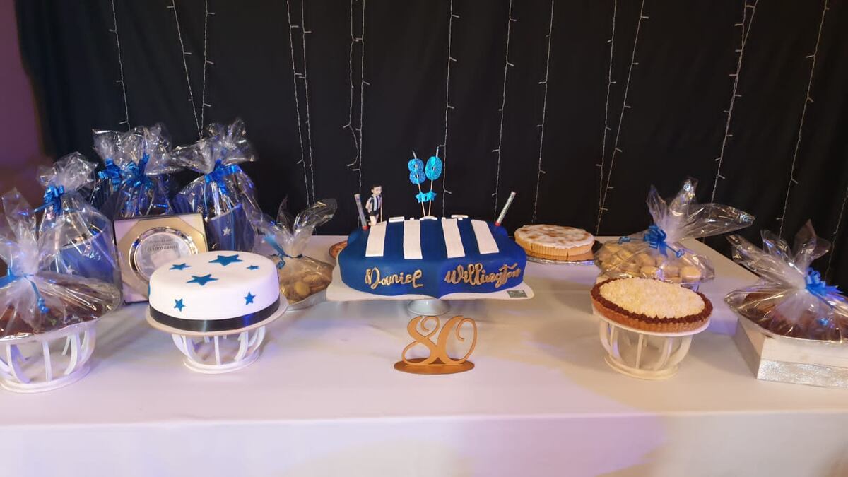 Daniel Willington y el festejo íntimo por sus 80 años, con Talleres en el corazón. (Gentileza).