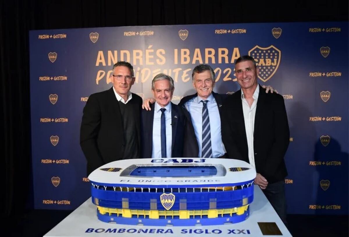 Macri e Ibarra proyectan construir una nueva Bombonera.