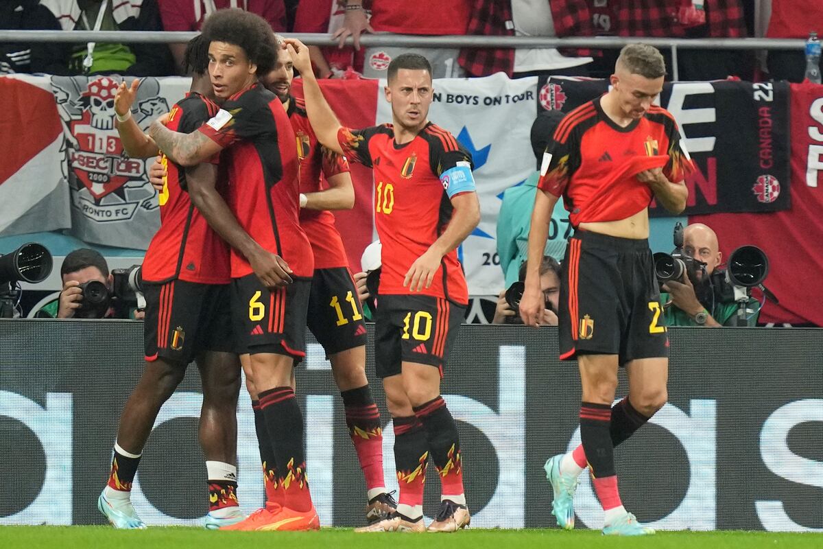 Bélgica convirtió en el momento justo ante un Canadá superior en el primer tiempo. (AP)