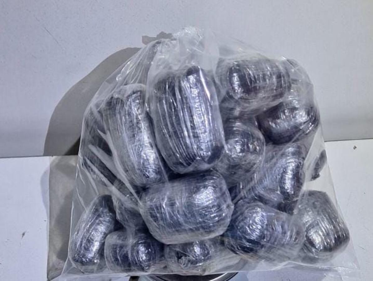 Droga secuestrada en un control en una ruta de Córdoba. (Policía)