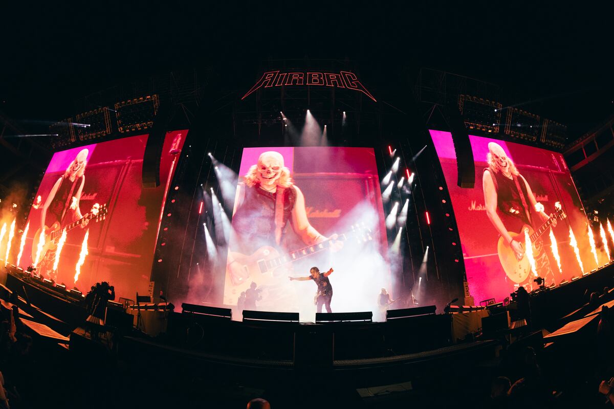 Airbag en River. (DF Entertainment e @irishsuarez)