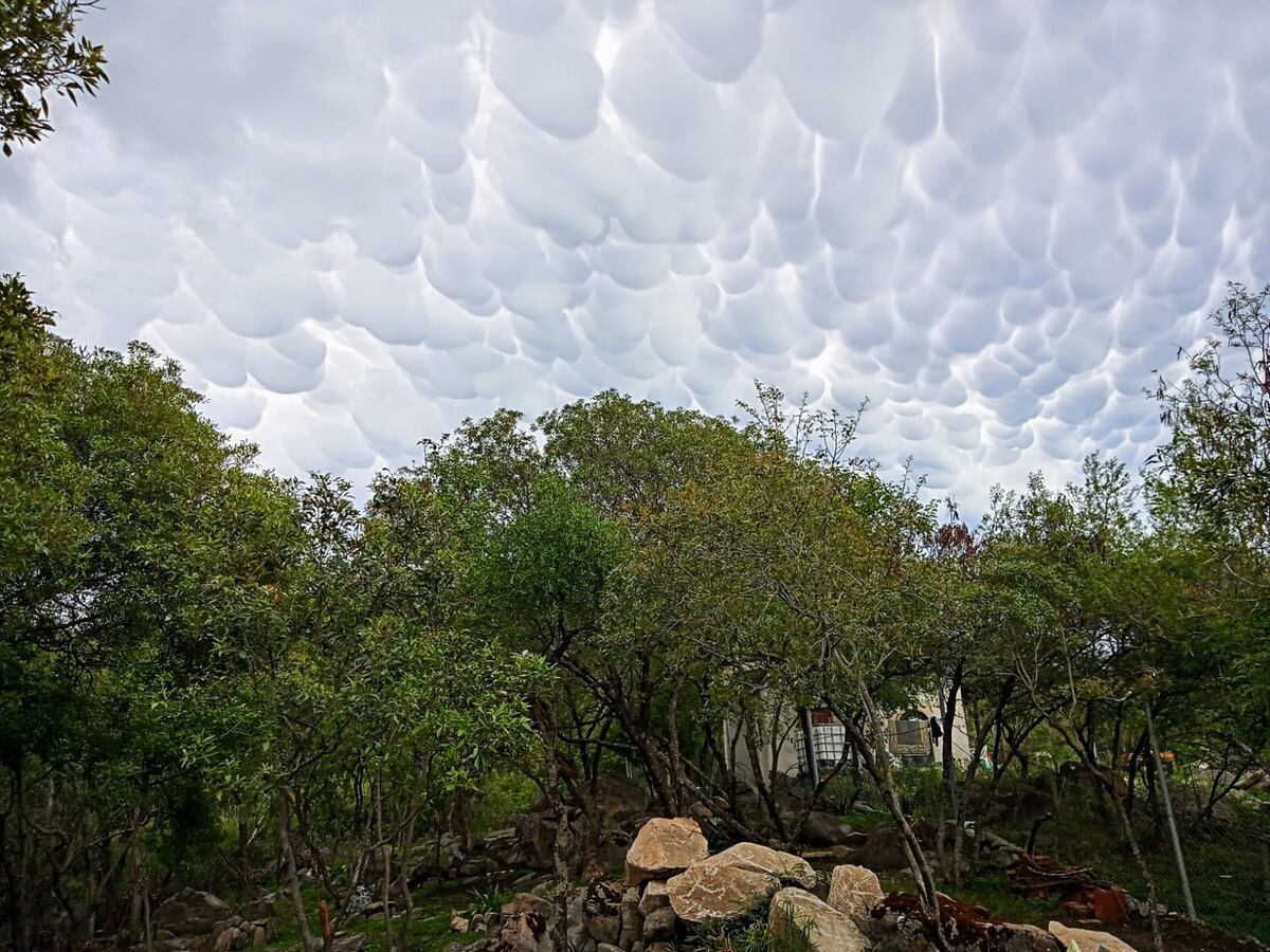 Nubes mammatus. En Unquillo.