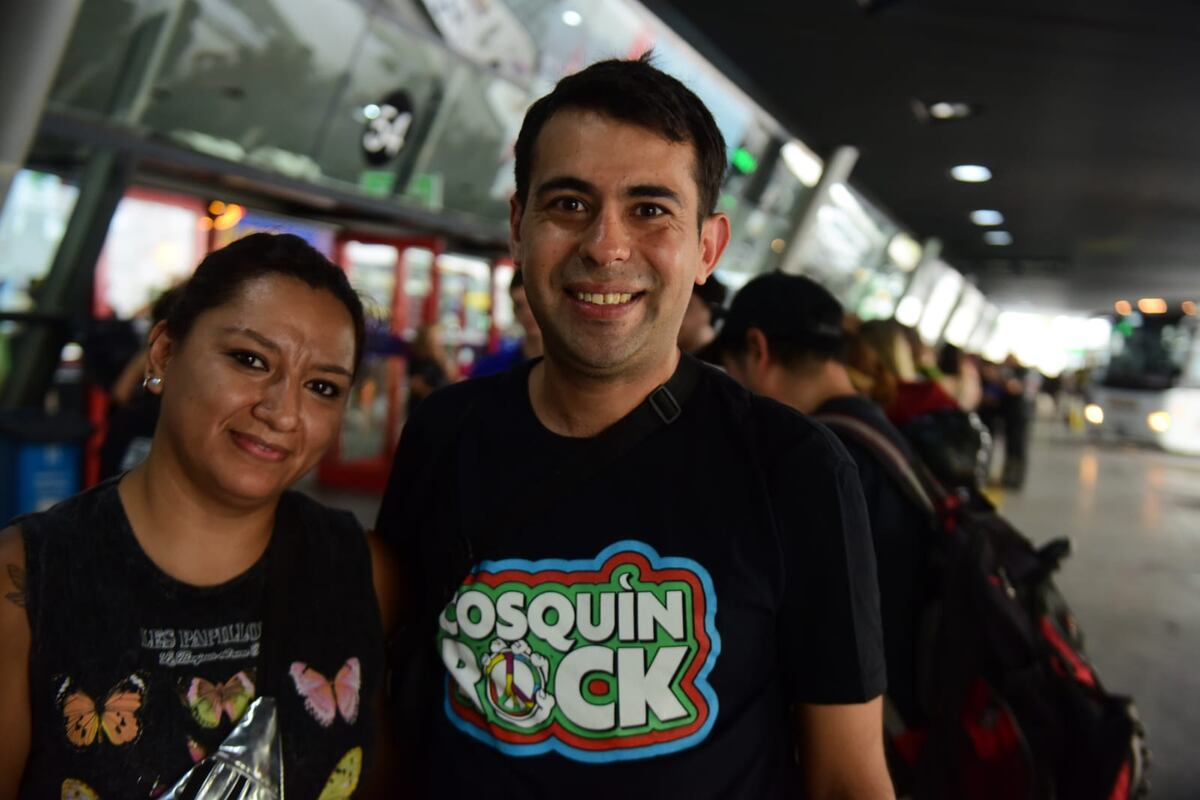 Cosquín Rock 2025: largas filas en la terminal de Córdoba. Foto: La Voz. José Hernández.