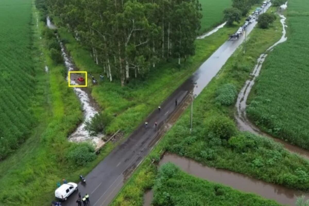 Cayeron con un auto a un canal y murieron tres adolescentes. (Foto: Matías Vieito / La Gaceta de Tucumán Imagen)