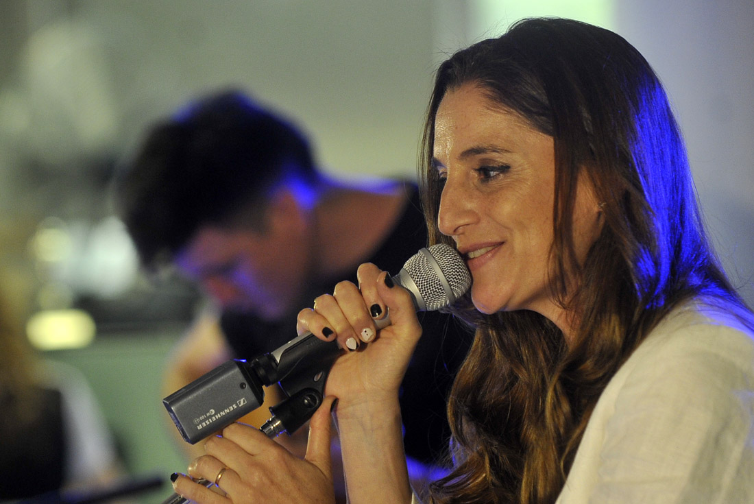 Natalia Pastorutti, en vivo en la redacción de La Voz. (Javier Ferreyra)