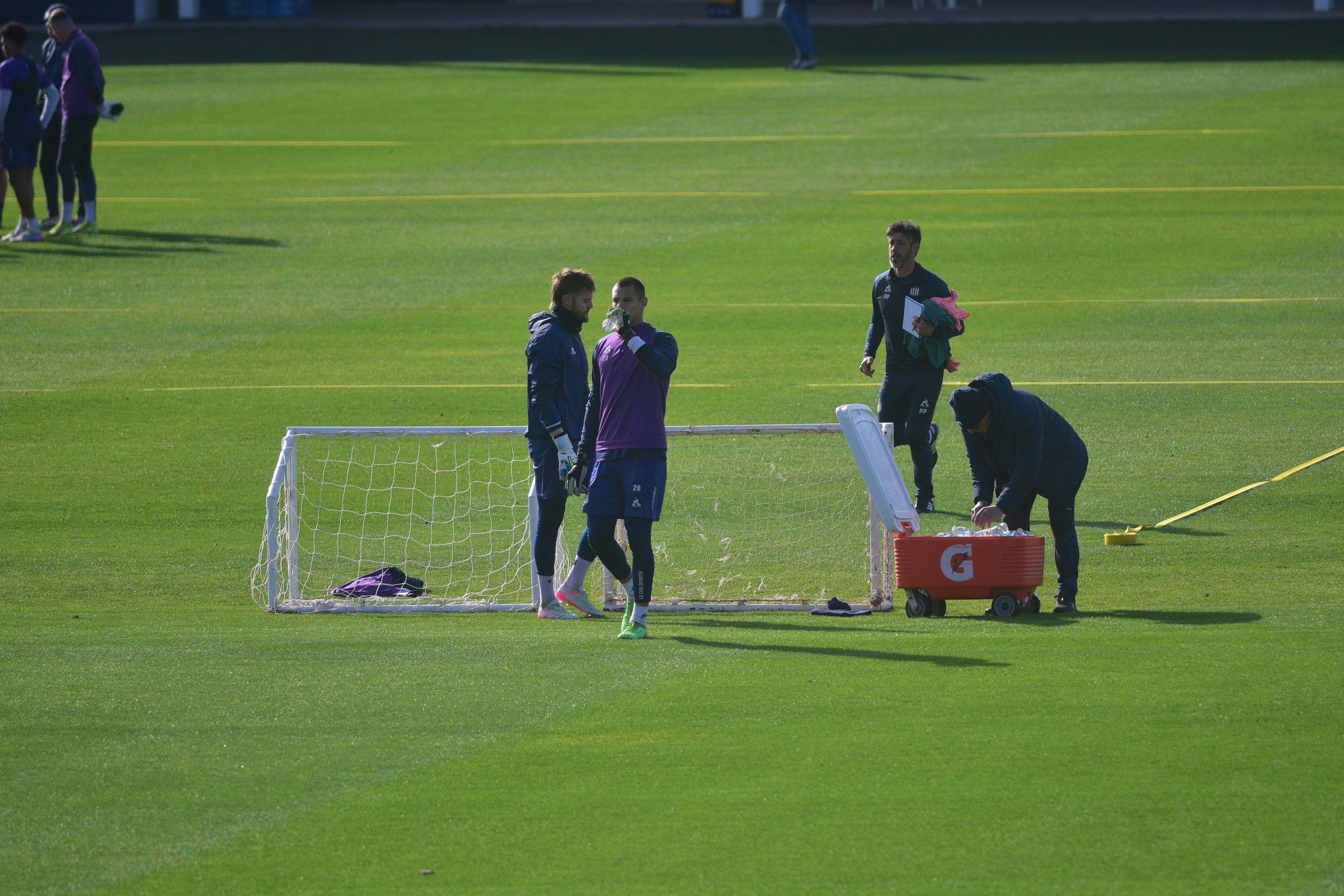 Javier Burrai en el entrenamiento de Talleres en el Card. (Pedro Castillo / La Voz)
