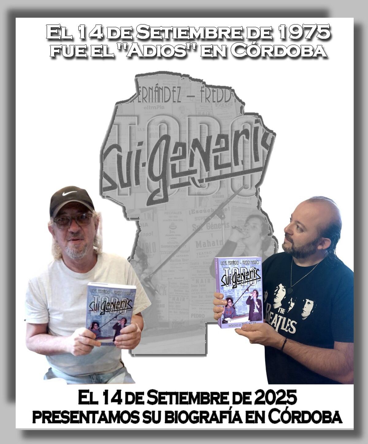 "Todo Sui Generis", el libro que repasa la génesis y la historia del dúo de Charly García y Nito Mestre. (Gentileza de los autores).