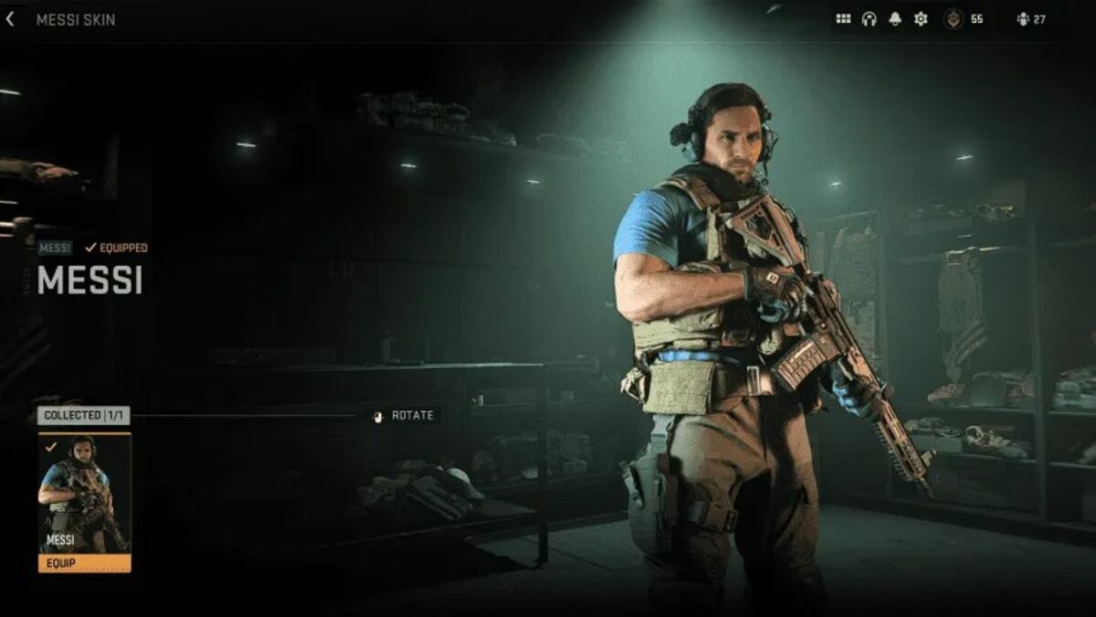 Lionel Messi en Call of Duty (Prensa Activisión)