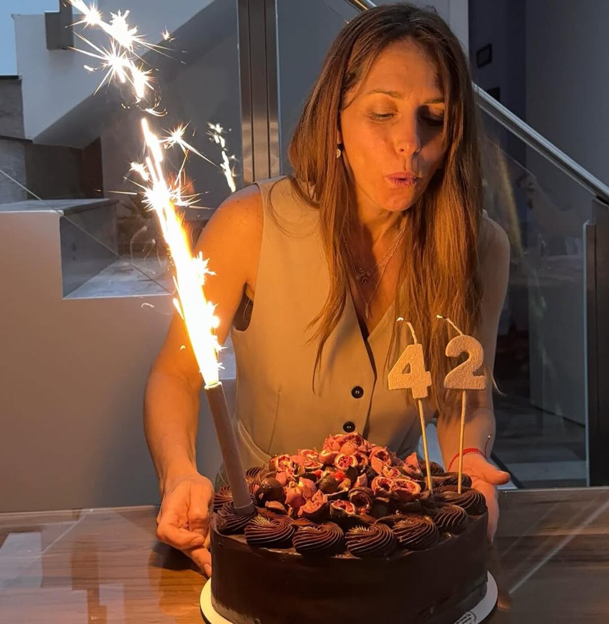 La ex Chiquititas cumplió sus 42 años a plenitud, rodeada de sus afectos.