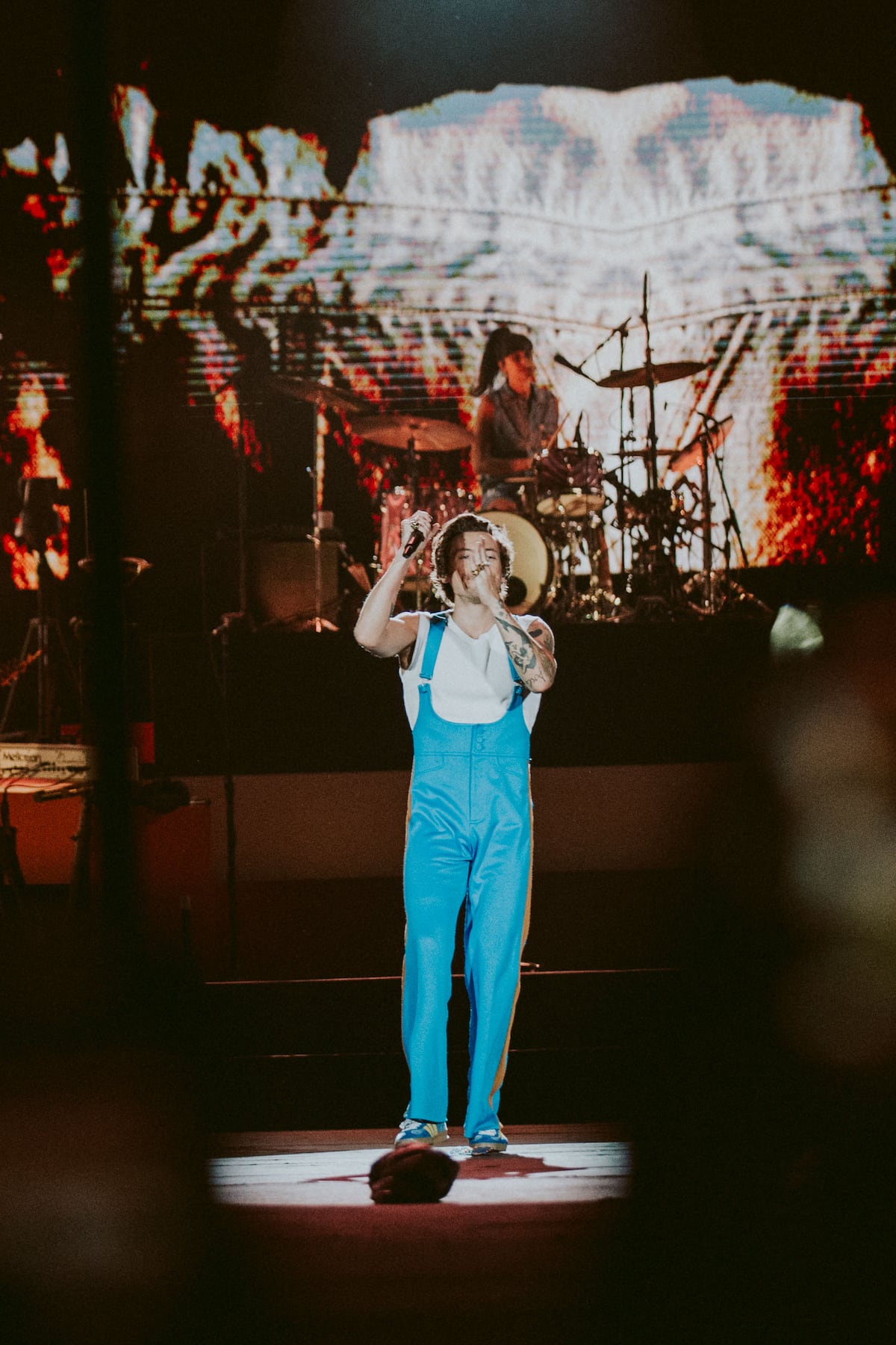 Postales del show de Harry Styles en River. (Gentileza DF Entertainment/ @somosflipa - Cata Almada - Steven Sierra)