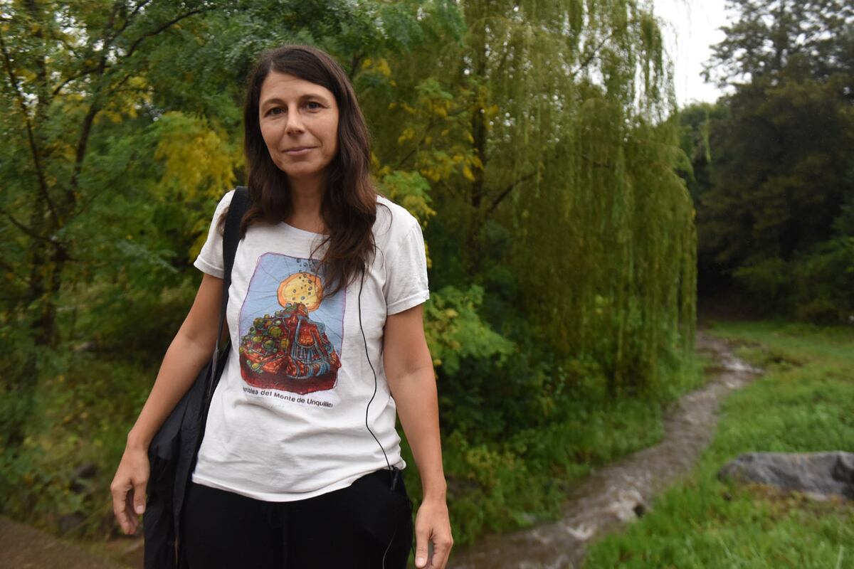 Cecilia Michelazzo, integrante de la Asamblea del Monte, de Unquillo. (José Gabriel Hernández / La Voz)