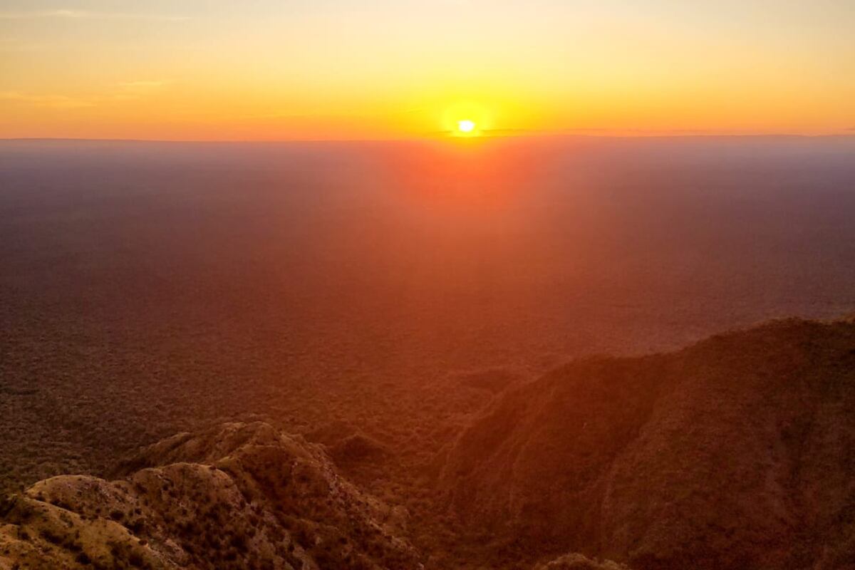 Atardecer en los túneles. (Foto: Romina Musso)