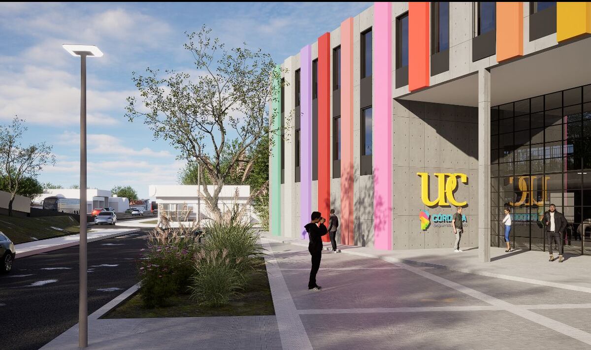 Así será la futura sede de la Universidad Provincial en Villa El Libertador: el proyecto contempla un edificio de tres niveles y más de 2.100 metros cuadrados cubiertos. (Gobierno de Córdoba)