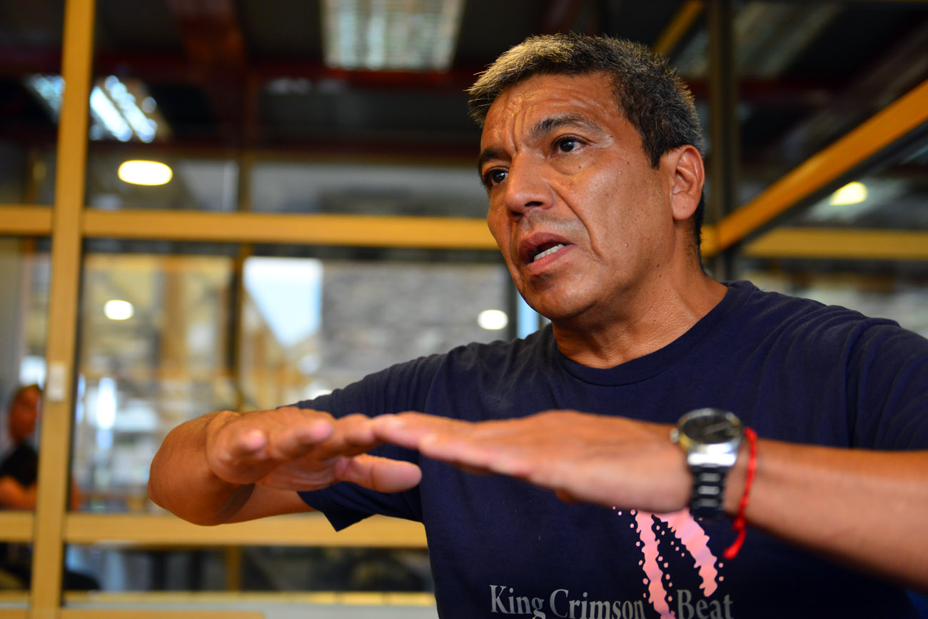 Jesús Escobar, candidato a presidente por Libres del Sur. (Nicolás Bravo / La Voz)