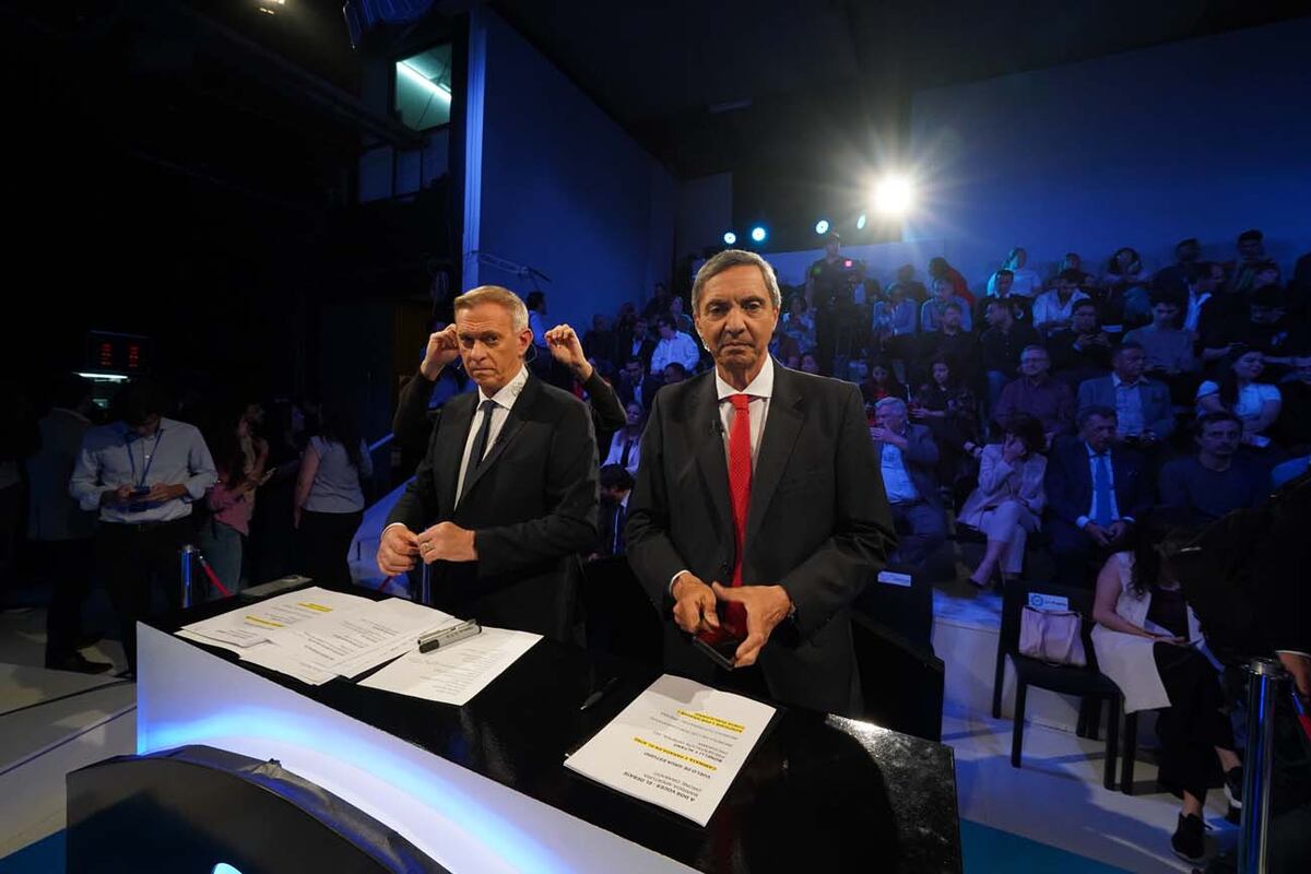 Debate de los vicepresidentes. Agustín Rossi y Victoria Villarruel cara a cara en A Dos Voces (Clarín)