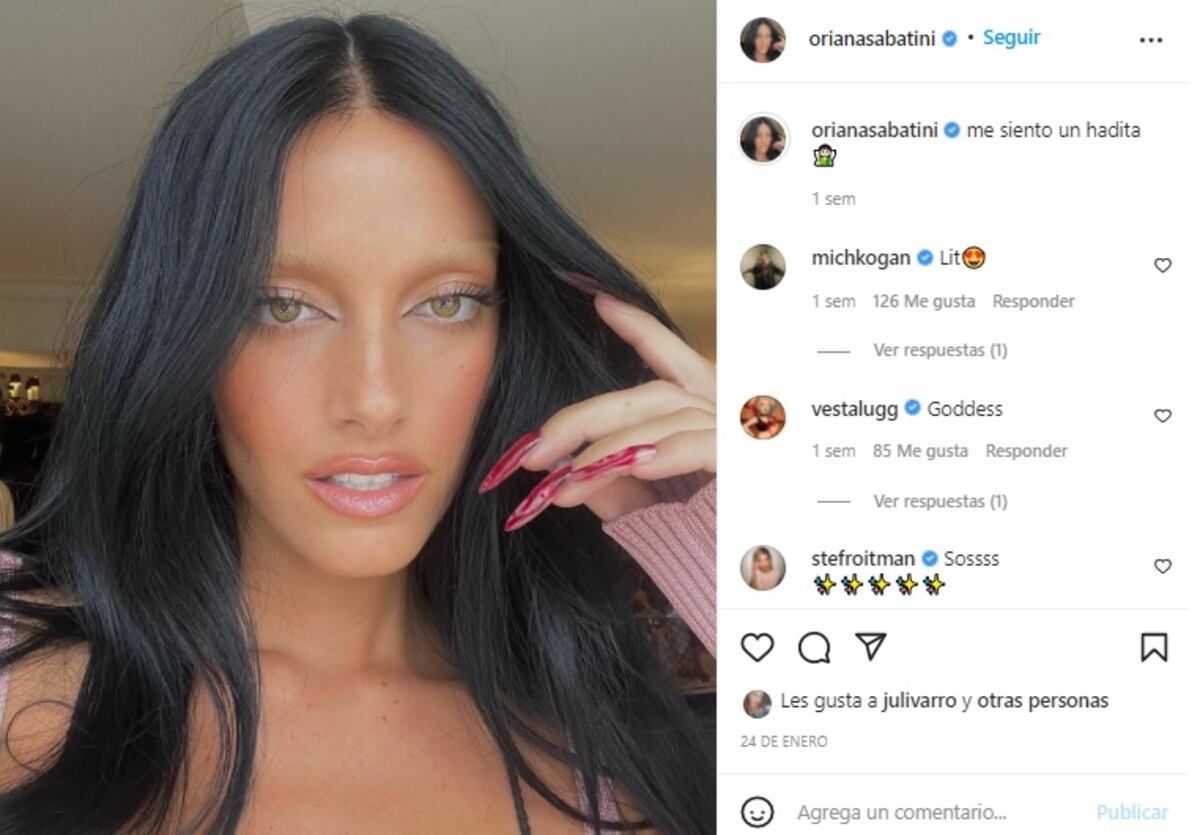 Las cejas de Oriana Sabatini, ¿el último grito de la moda?
