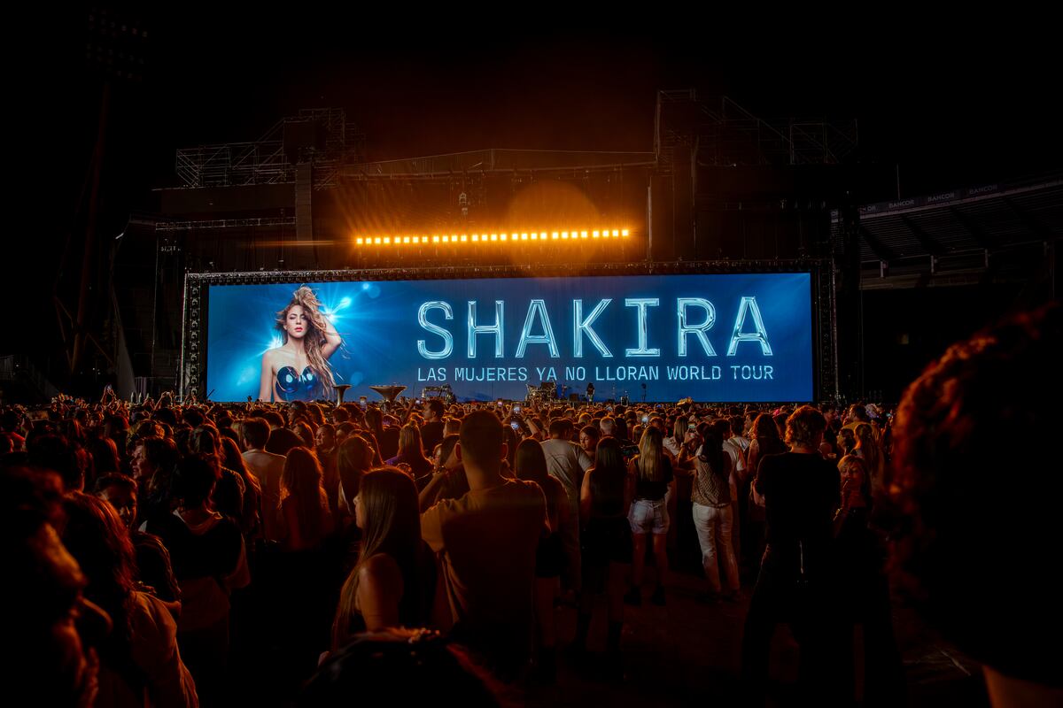 El paso de Shakira por Córdoba, en fotos. (Fénix Entertainment/ @tutedelacroix)