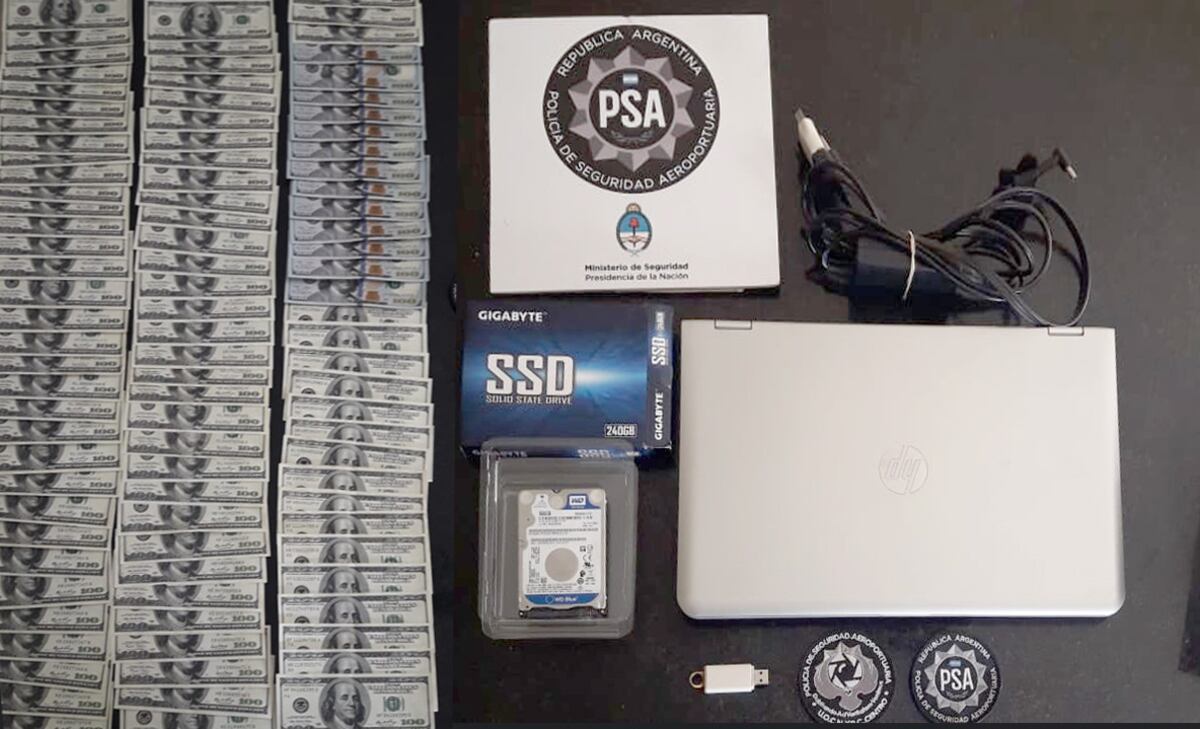 El dinero secuestrado. (PSA)