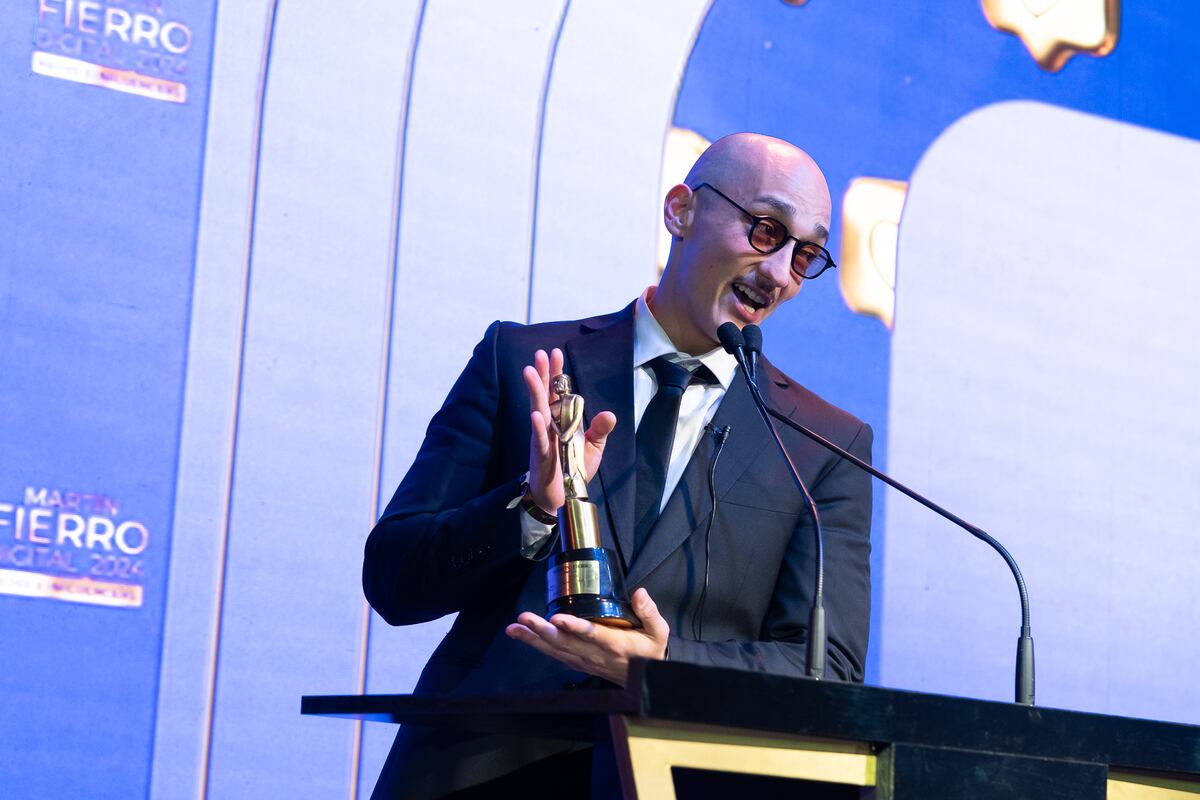 El cordobés Alex Pelao ganó el Martín Fierro Digital a mejor tiktoker (Foto: Gentileza Prensa Martín Fierro Digital)